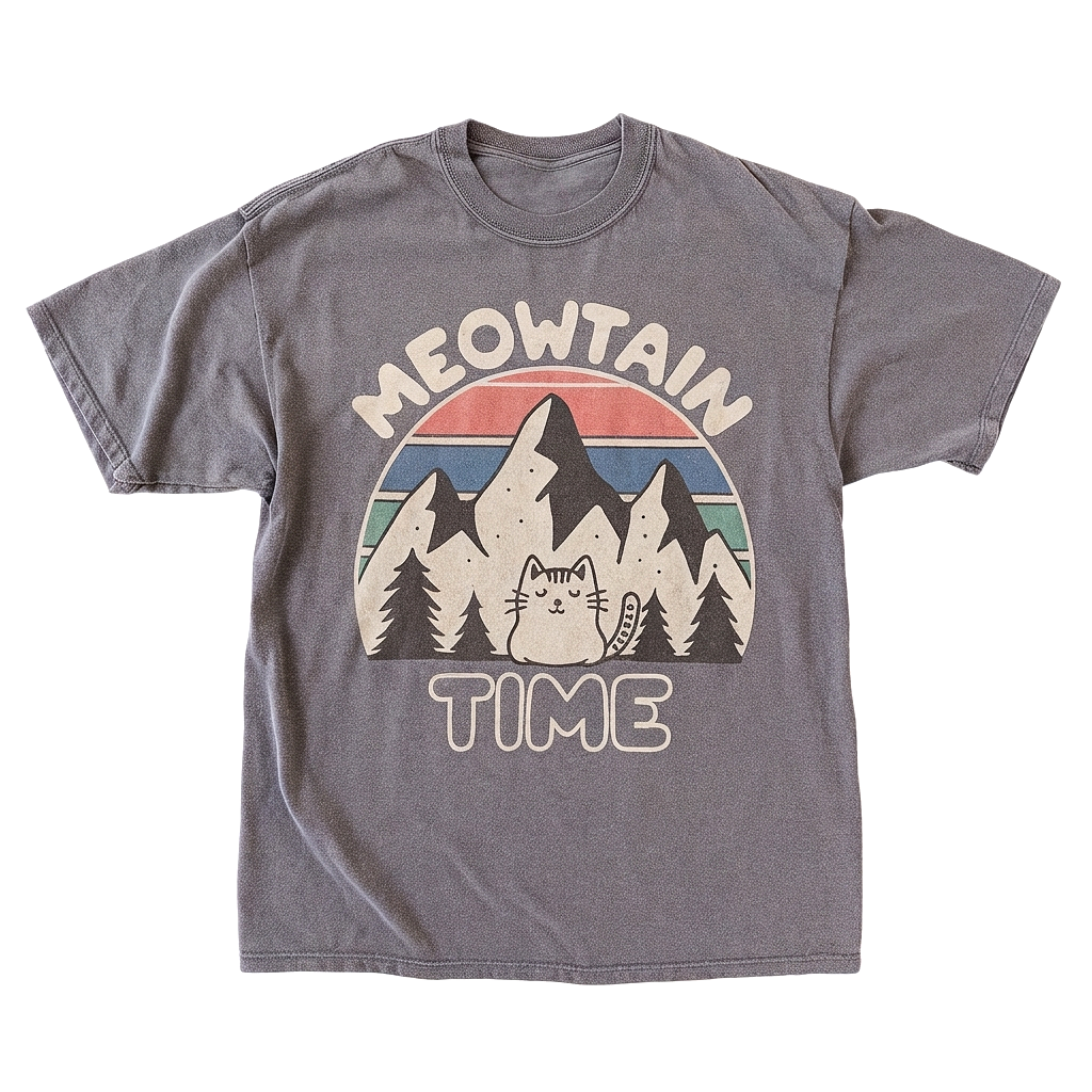 Meowtain Time Tee